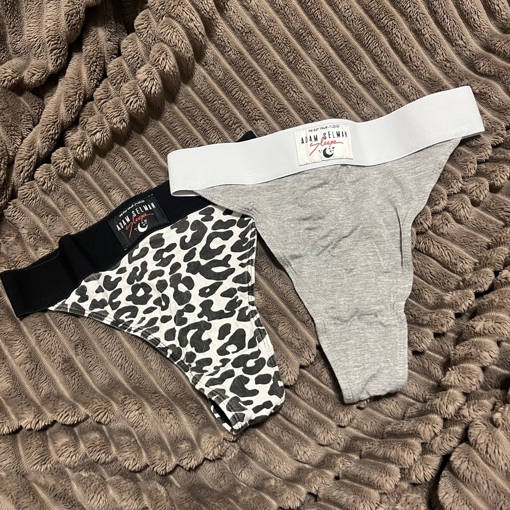 Women Leopard and Gray Bottoms Adam Selman